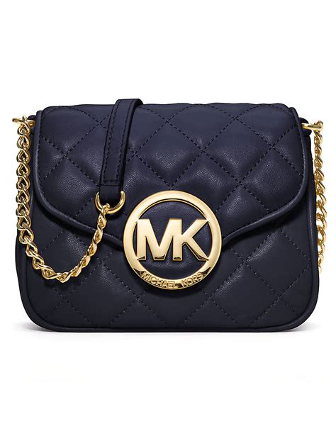 michael kors fulton small crossbody navy|Michael Kors fulton crossbody handbag.